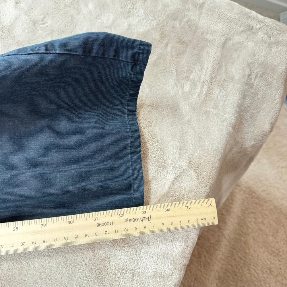 Banana Republic Corduroy Pants Mens 33x34 Navy Blue Good Straight‎ Leg Cotton